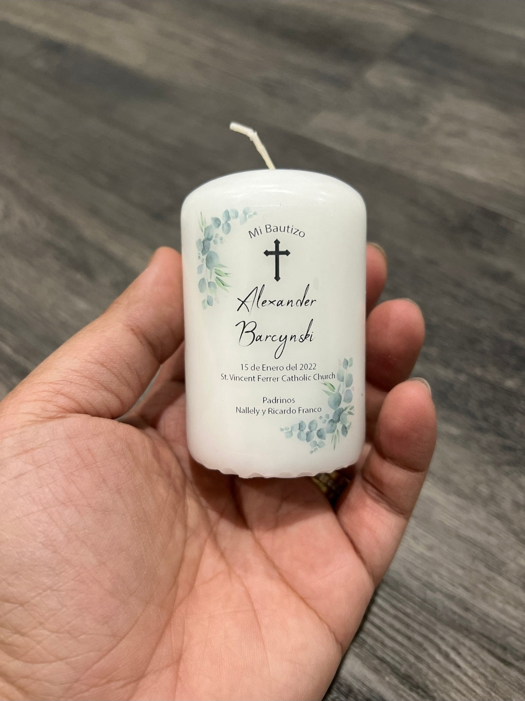 Graceful Baptism Candle